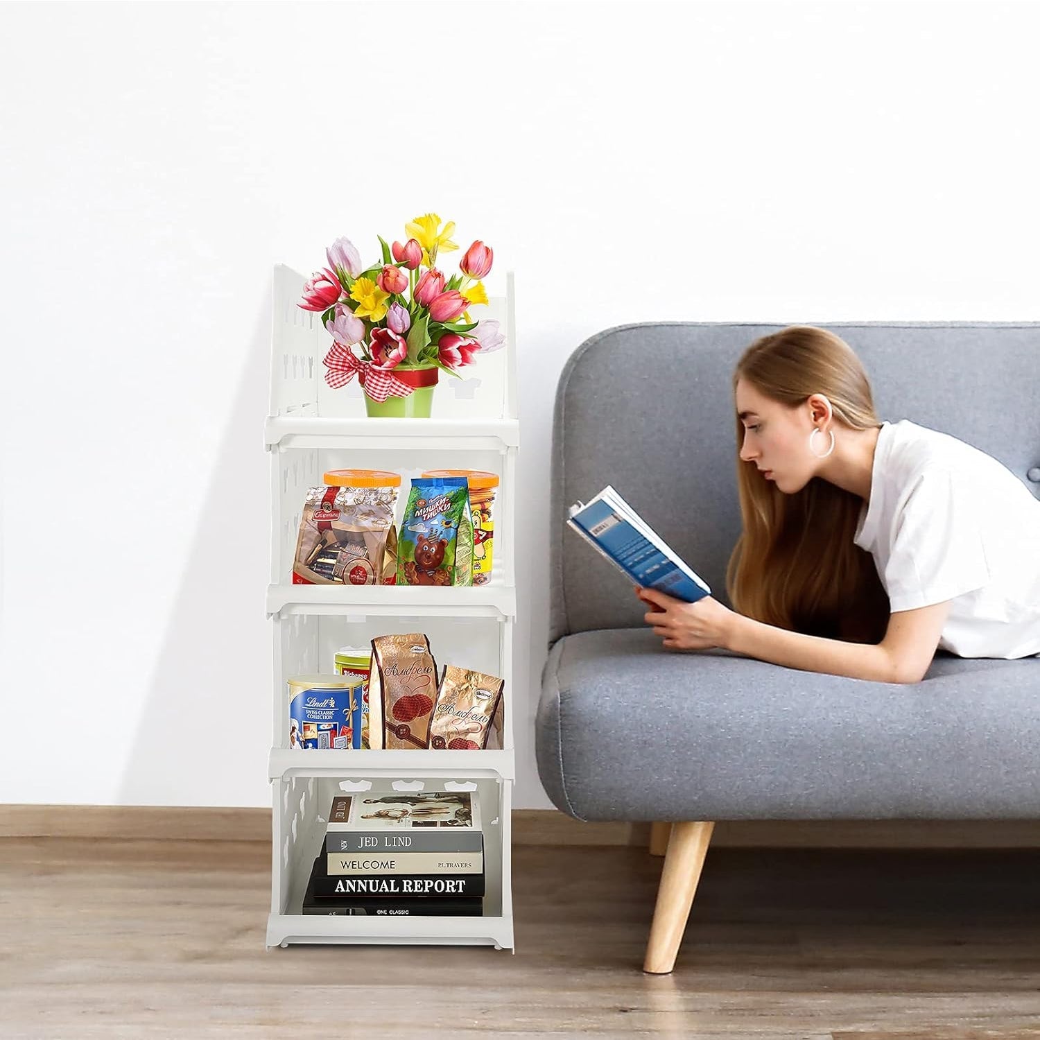 7887 4 Layer Stackable Multifunctional Storage,for Clothes Foldable Drawer Shelf Basket Utility Cart Rack Storage Organizer Cart for Kitchen, Pantry Closet, Bedroom, Bathroom, Laundry (4 Layer 1 Pc) 7887 4 Layer Stackable Multifunctional Storage,for Clothes Foldable Drawer Shelf Basket Utility Cart Rack Storage Organizer Cart for Kitchen, Pantry Closet, Bedroom, Bathroom, Laundry (4 Layer 1 Pc)